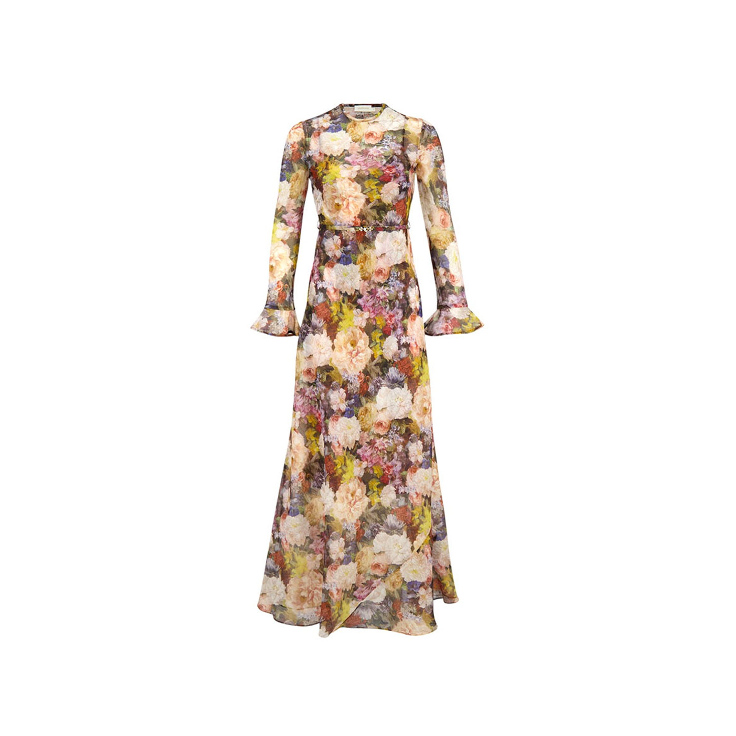 ZIMMERMANN ROSETTE ALCHEMY FLORAL MAXI DRESS 7689DS262